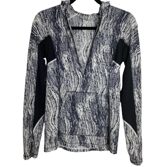 Lululemon Women’s Runbeam Hoodie In Texture Twist White Black No Size Dot W3A86S - Picture 6 of 13